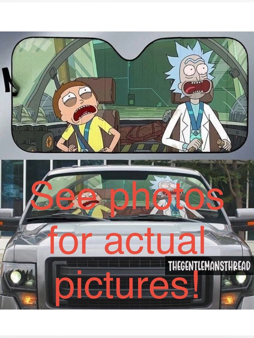 New Open Bag Rick and Morty Auto Sun Shade
Funny Windshield Sunshade Cars & SUV